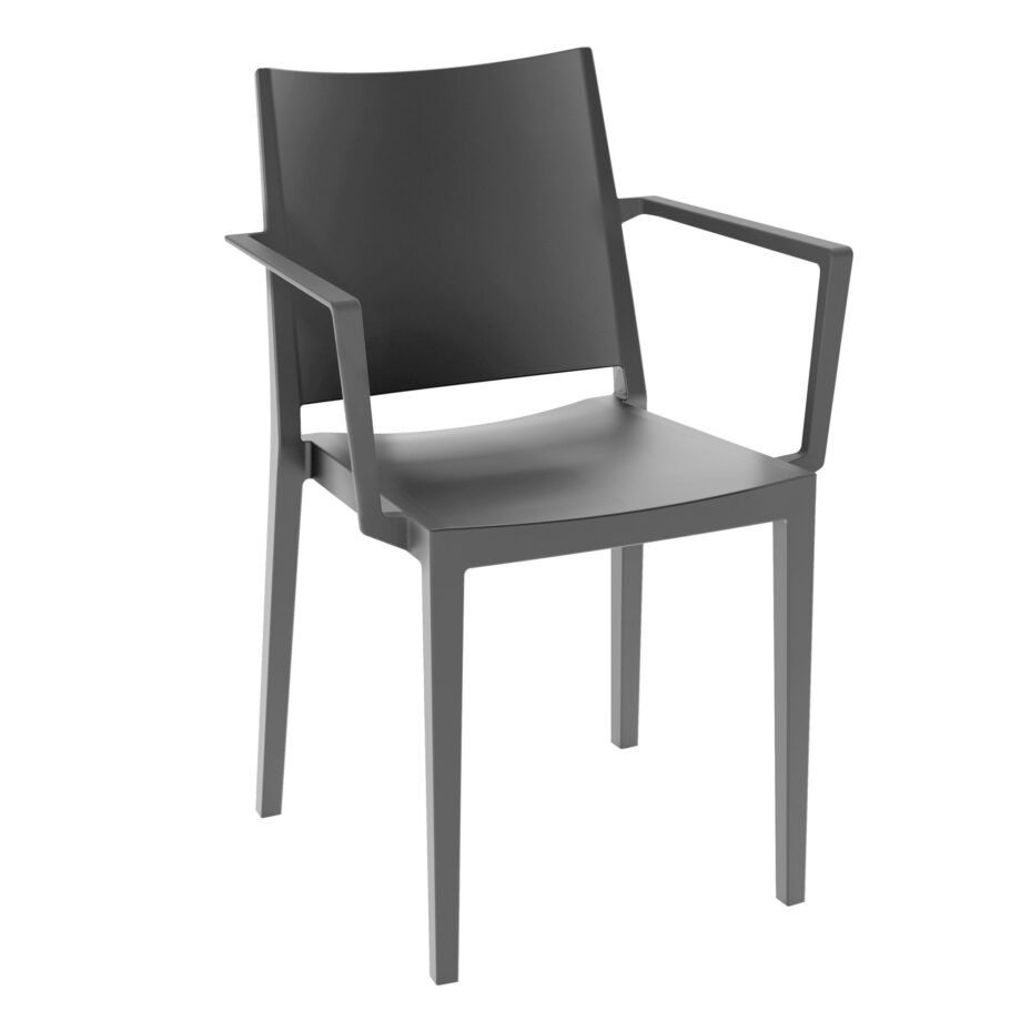 14140410-stapelstoel-elegance-met-armleuning-grijs