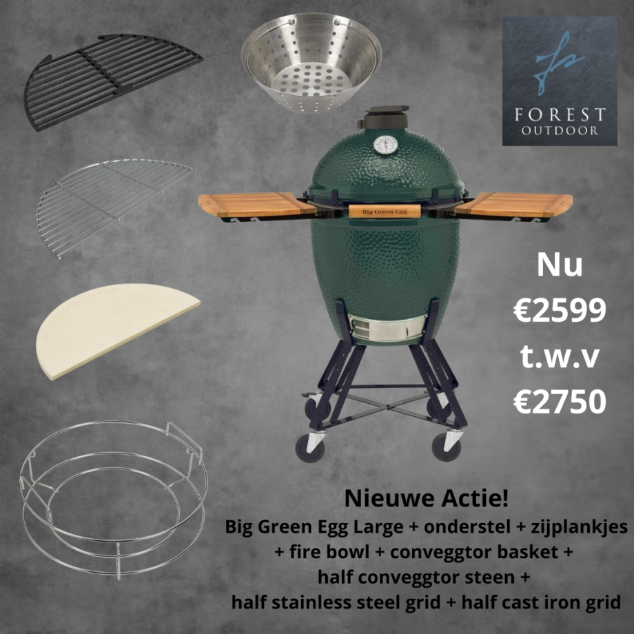 Nieuwe Actie Big Green Egg Large